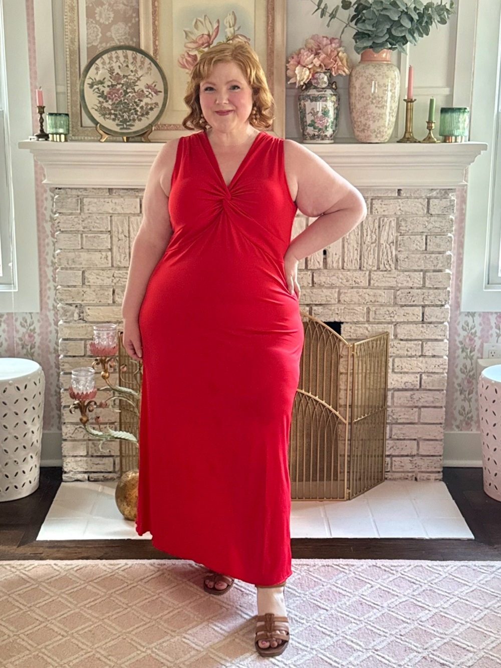 Ulla Popken Tomato Red Dress